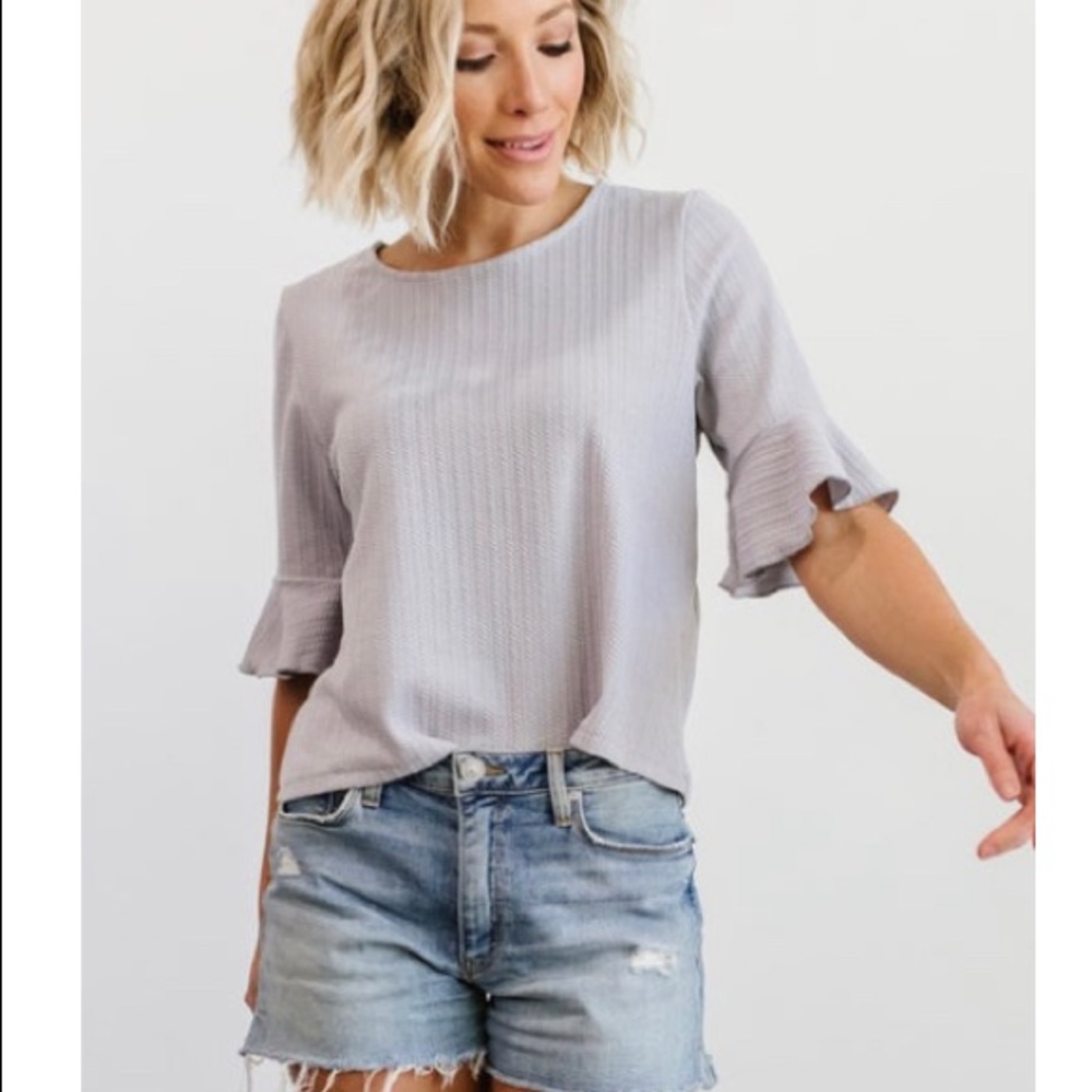 Baltic Born Cami Gray Ribbed Top